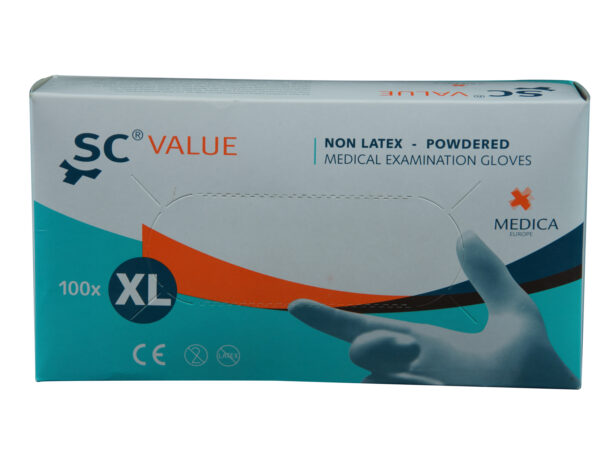 Vinylhandskar Medica, storlek S, 100-pack